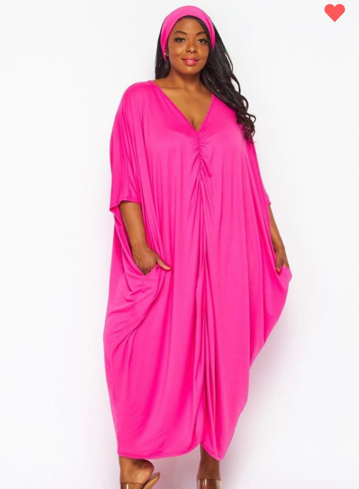 PLUS SIZE "Koryn" Maxi Dress w/ (Belt or Headband)